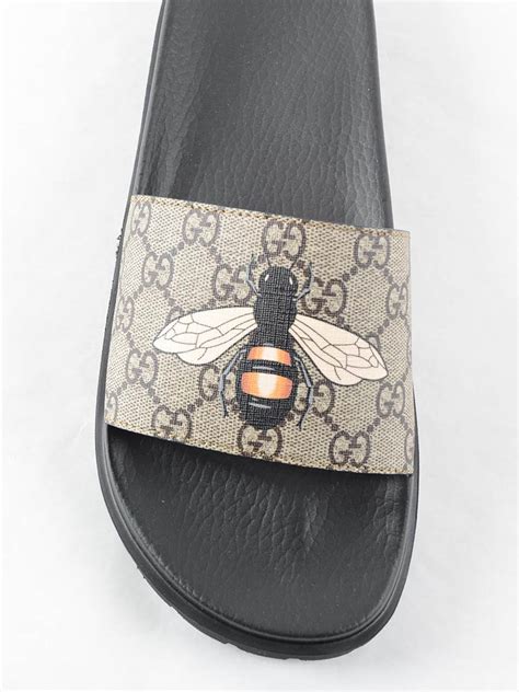 gucci trainer with bee|Gucci flats with bee.